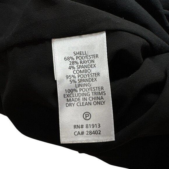 Plenty by Tracy Reese Geo Triangle Print Panel Cocktail Dress Black Blue Size 8 - Picture 8 of 9